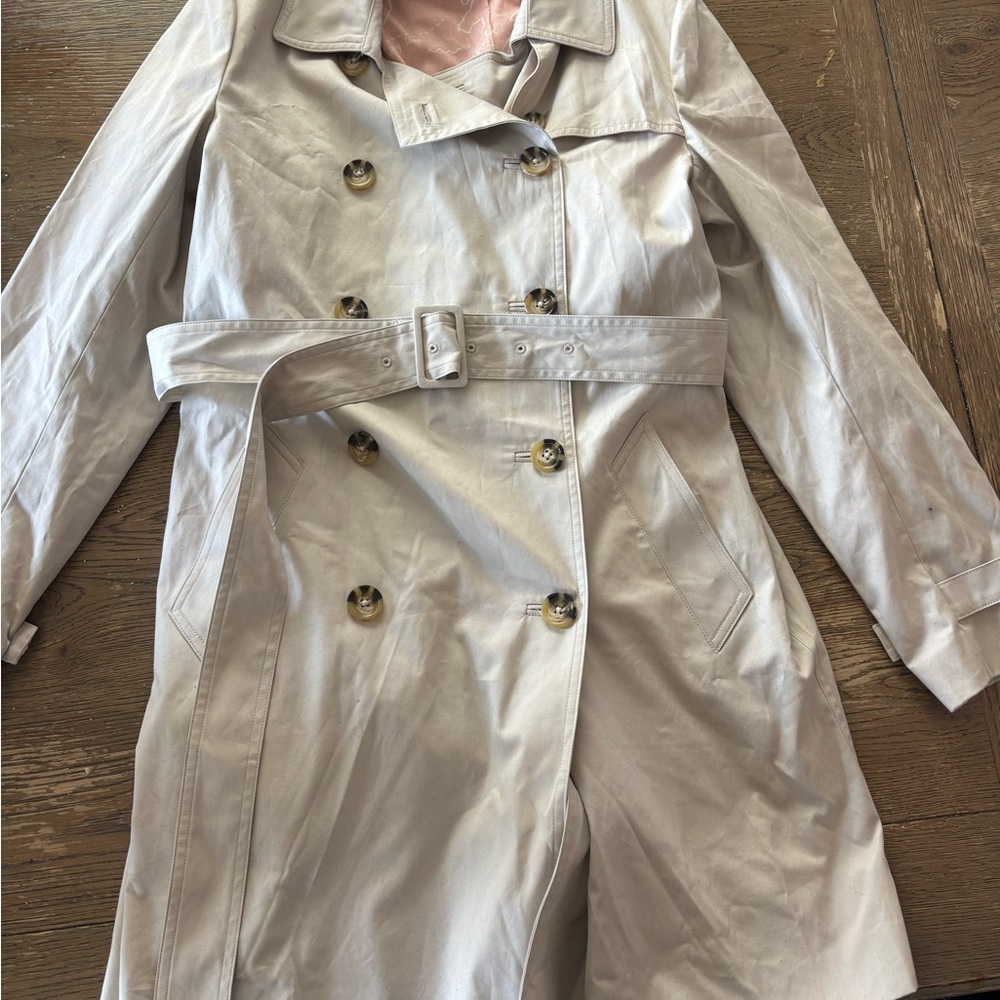 Boden Light Tan Women's Trench Coat - Picture 3 of 6